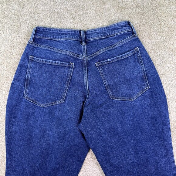 Old Navy Womens High Rise OG Straight Jeans Size 12 Blue Denim Curvy 30x27 E747 - Picture 9 of 14